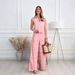 Women's Clothing Hollow V-neck Vest Top Wide Leg Straight Pants Suit_ecoleips.com