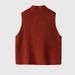 Aria Basics 2025 Chinese Style Double-Sided Woolen Stand Collar Buttoned Wool Coat Autumn Winter New Women's Vest_ecoleips.com