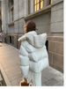 K New Women's Short Cotton Coat, Thickened Fashion Cotton Clothing, Loose Design Sense Cotton Jacket. No Inner Layer._ecoleips.com