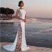 Cross-Border European And American Evening Lace Patchwork Extra Long Dress Vacation Sexy Hollow Out Women Factory_ecoleips.com