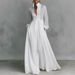Elegant French-Inspired Ruffle Maxi Dress – Flowy A-Line Silhouette With Lantern Sleeves & Waist-Defining Pleats_ecoleips.com