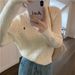 girl Embroidered Cable Knit For Women, Autumn And Winter Korean 2025 New Chic Lazy Style Loose Pullover Long Sleeve Sweater_ecoleips.com