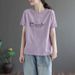 Plus-Size Women's Clothing, Loose Printed Short-Sleeved T-Shirt, Women's Summer 2026 T-Shirt, Ins Trendy Top_ecoleips.com