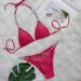 Women’s Clothing New Bikini Sexy Hot Diamond Split Women's Swimsuit Solid Color Strap Bikini Swimsuit_ecoleips.com