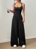 2026 European And American Cross-Border New Women's Casual Summer Wide-Leg Loose Srapless Wais-Cinching_ecoleips.com