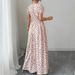 Women's Floral Print Long Dress Summer New Casual Midi Dress for Women Maxi Dress_ecoleips.com