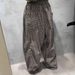 Suitable For All Seasons 2025 Spring New Yarn-Dyed Linen Striped For Women Elastic Waist Artistic Loose Plus Size Casual Wide-Leg Pants_ecoleips.com