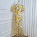 Women's Clothing Fine Heavy Handmade Three Dimensional Colorful Embroidery Puff Sleeve Hip Wrapped Temperament Fishtail Skirt_ecoleips.com