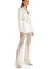 K New Hollowed Out Nail Bead Three-dimensional Flower Suit, Pearl Sequin Mesh Long Pants Set_ecoleips.com