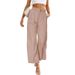 Aria Basics 2025 Spring/Summer New European And American Cross-Border Women's Casual Wide-Leg Formal Pants High-Waisted Buttoned_ecoleips.com