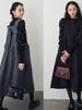 Sweet Knot Belted Layered Woolen Vest Dress Women's Fashion Cross-Border Style Age-Defying Elegant Dress_ecoleips.com