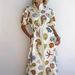 Women's Elegant Casual Stand Collar Cardigan Tie Front Linen Dress Long Sleeve Maxi Dress_ecoleips.com