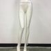 Mesh Crystal Embellished Pants – Streetwear Hollow-Out Straight Leg Pants (Elastic Waist, Rhinestone, Black/White/Pink, One Size Fits Most)_ecoleips.com