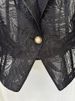 K New Fashionable Slimming Embroidered Mesh Jacket And Suit Coat_ecoleips.com