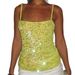 Women's Clothing Sequined Deep V Vest For Women's Hot Girls Fashion Sequined Backless Camisole Tops For Women_ecoleips.com