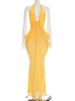 Mozision Deep V Neck Backless Sexy Maxi Dress Women Summer Elegant Halter Off-shoulder Sleeveless See Through Beach Club Dress_ecoleips.com