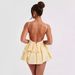 European And American Style Women's Clothing 2024 New French Sexy Deep V Backless Ruffle Strap High-end Dress For Women_ecoleips.com