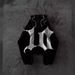 Unisex Dark Letter Print Hoodie European American Gothic Style Personality Street Harajuku Trend Loose Sweater_ecoleips.com