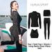 Women's plus Size Two Piece Swimsuit Long Sleeve Sunscreen Quick Drying Slimming Rash Guardian Snorkeling Suit_ecoleips.com