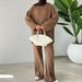 Women's Clothing Sweaters Knitwear Autumn New Casual Fashion Trousers Suits_ecoleips.com