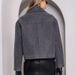 Women's Tweed Jacket Open Front Cardigan Coat Long Sleeve Notch Lapel Large Pockets Autumn Winter Outerwear_ecoleips.com