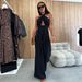 Women's Clothing New Summer Solid Color Sleeveless Off Shoulder Sexy Halter Neck Waist Jumpsuit Women's Clothing_ecoleips.com