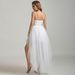 Women's Clothing Sexy Fashion Swallowtail Mesh Skirt Short Front Long Back Irregular Fluffy Skirt_ecoleips.com