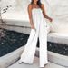 Women's Clothing Spring New Style Fashion Solid Color Pleated Tube Top Simple Slim High Waist Suspender Jumpsuit_ecoleips.com