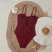 Voya 2026 European And American Foreign Trade New Style Women's Jacquard Conservative Slimming Beaded Swimwear Bikini_ecoleips.com