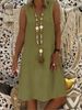 Women's Vest Dress V Neck Sleeveless European And American Style Clothing For Ladies_ecoleips.com