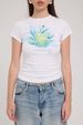 Women's Clothing New Flower Print Short Sleeved T Shirt Female Sexy Backless Slim Top Hot Girl_ecoleips.com