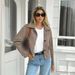 Women's Button-Up Vest Jacket – Lightweight Polyester Long Sleeve Outerwear (4 Colors, S-XL)"_ecoleips.com
