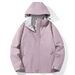 Spring Fashion Baseball Jersey Outerwear Zip-Up Coat Women Polyester Long Sleeve Casual Windproof Waterproof Wear-Resistant Zipper Hooded Jacket M-5XL_ecoleips.com