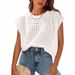 Women's Crochet Cover Sleeve Crew Neck Pullover Sweater Beach Beach Cover up Shirt Summer Cross Border Foreign Trade_ecoleips.com