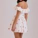 AD384 European And American Summer New Sweet Off-Shoulder Bow Decorated Floral Dress_ecoleips.com
