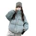 girl Girl Girl 2025 Autumn Winter New Corduroy Cotton For Women Korean Short Thickened Puffer Jacket College Style Coat_ecoleips.com
