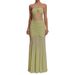 2025 New Women's Fashion Patchwork Long Lace High-end Socialite Mesh Tube Dress Evening Gown_ecoleips.com