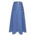 Women's Fashion Loose Fit Midi 2025 Casual Long Skirt_ecoleips.com