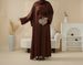 2025 Women's Fashion New Satin Elegant Abaya Set 4-Piece (MOA034)_ecoleips.com