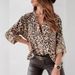 Aria Basics Aria Basics In Stock European American Cross-Border Trade Spring And Autumn Printed Women's Long Sleeve Leopard Print_ecoleips.com