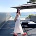 White Strappy Summer Tea-Length Dress Adjustable Straps Waist Definition Slim Fit A-Line Maxi Gown for Women_ecoleips.com
