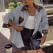 K Fashionable Design Leopard Print Patchwork Loose Casual Long Sleeved Polo Collar Shirt_ecoleips.com