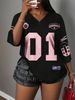 Women's V-Neck Short-Sleeve T-Shirt – Lightweight Breathable Quick-Dry Top With Digital Print (Multiple Colors, S-5XL)_ecoleips.com