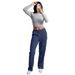 Aria Basics 2025 New Women's Cross-Border Pants For Autumn Winter, European And American Style Solid Color Elastic Waist Corduroy_ecoleips.com