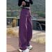Vintage Wide-Leg Jeans For Women – High-Waisted Straight Fit Trousers (S-5xl, Distressed Wash, No Belt Included)_ecoleips.com