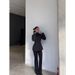 girl Girl Girl 2025 Winter Ski Suit Slim Fit Waist-Cinching Hooded Black Down Jacket For Women Short Style Petite Warm Coat_ecoleips.com