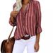 Women's Clothing Fashion Printed Striped Shirt For Women Same Day Delivery Simple Wish_ecoleips.com