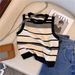 Women's Clothing Ice Silk Camisole Vest For Women In Summer Thin Outer Wear Sleeveless T Shirt Top Short Versatile Layered Knitted Bottoming Shirt_ecoleips.com