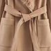 Women’s Long Wool Coat With Faux Fur Collar – Double-Breasted Trench Coat, Polyester Blend, Oversized Pockets (Caramel, S-XL)_ecoleips.com