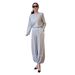 Women's Solid Color Wide Leg Pants Set Loose Casual Spring Style Clothing_ecoleips.com
